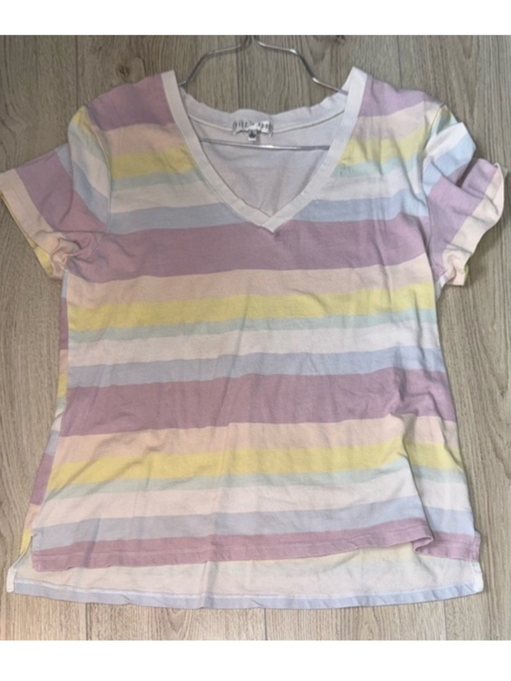 Fitz and eddi striped short sleeve shirt top